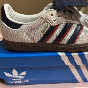 Unisex Adidas Samba LT "Crystal White/Dark Blue" sneakers/ US Men's 6
